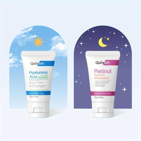 مجموعة كريم مرطب والريتينيول