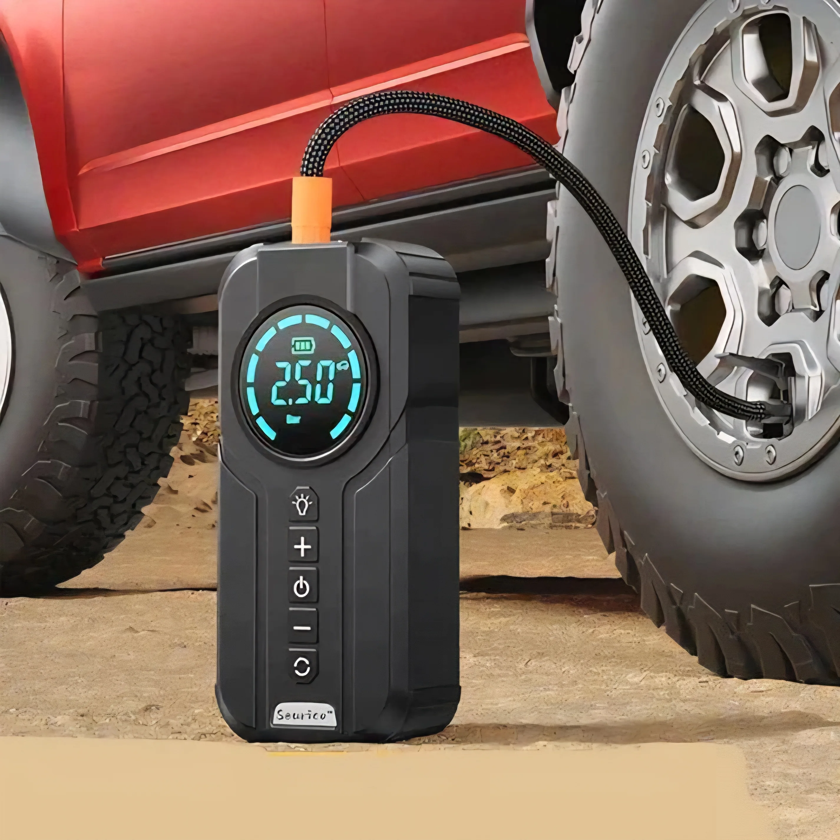 Batterie + Compresseur 2en1