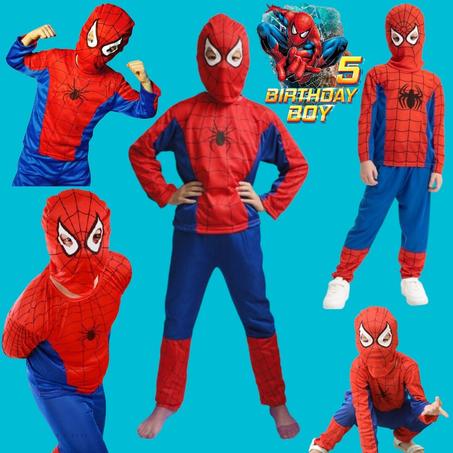 ✅ لبسة سبايدرمان الأصلية 🕷️ ✨ غادي تخلي ولدك يحس براسو بطل خارق! 🤩 الفرح في عينيه ما يتقدرش! 🥳 شارك معاه اللحظة... وخلي الذكريات تعيش ❤️ 💥 متوفر دابا بأحجام مختلفة! 📩 احجز دابا وخلي ولدك يعيش