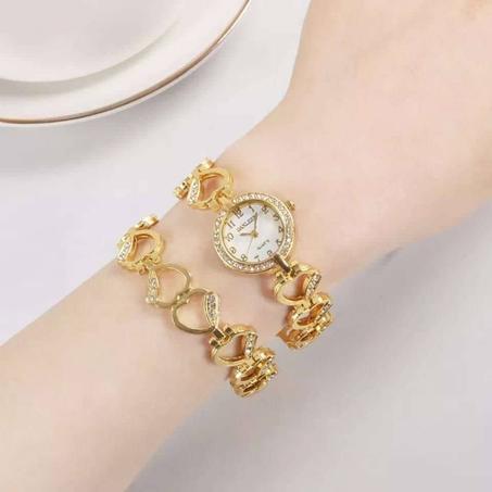 GOLDEN WATCH+BRACELET