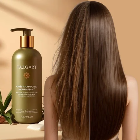 بلسم الشعر الطبيعي من TAZGART – ترطيب، نعومة ولمعان طبيعي