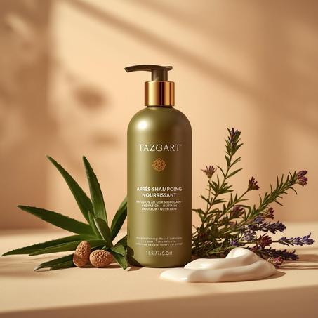 بلسم الشعر الطبيعي من TAZGART – ترطيب، نعومة ولمعان طبيعي