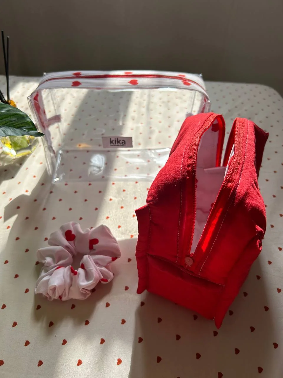 Pack de pochette cœur rouge