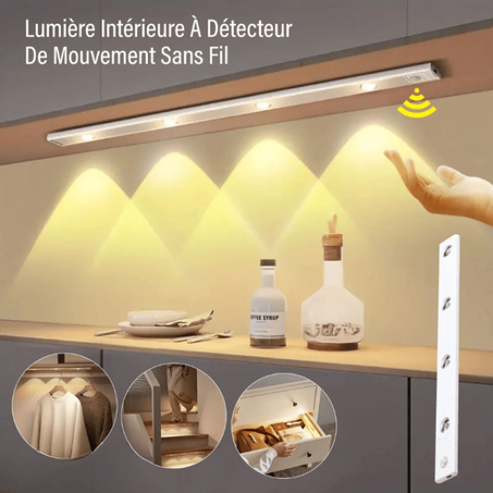 Bande Led Sans Fil Multi-Lumière Rechargeable Avec Capteur De Mouvement