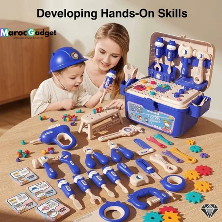 Kit outils enfant – Mallette éducative interactive complète - Créer, construire, s’amuser