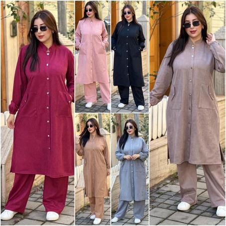 🩶 طقم دنيا فاشن الشتوي 🩶