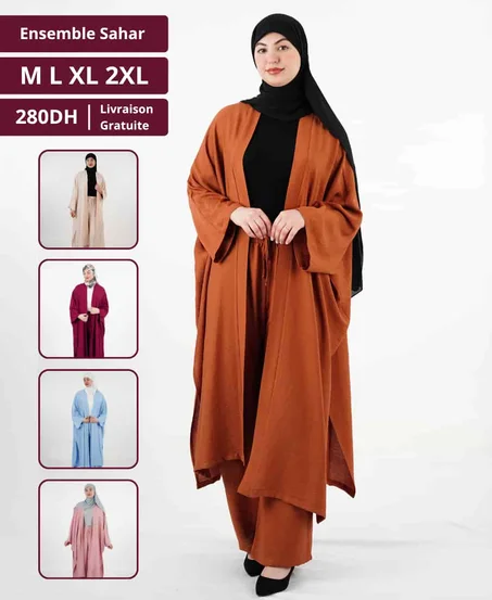Ensemble Cape Linen – أناقة طبيعية بلمسة عصرية