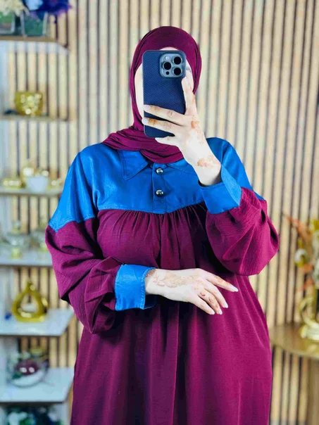 عباية عصرية ستايل قميجة – أناقة وراحة بإطلالة محتشمة ✨
