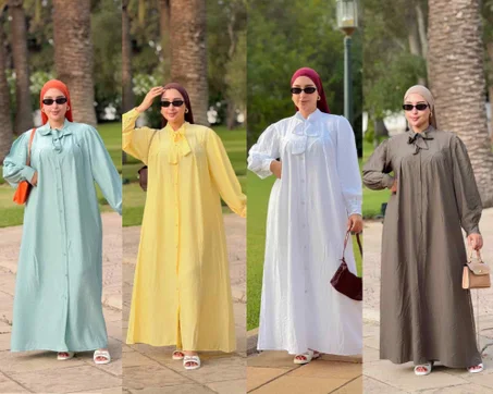 كسوة صيفية راقية، خفيفة ومريحة ستايل عصري انيق