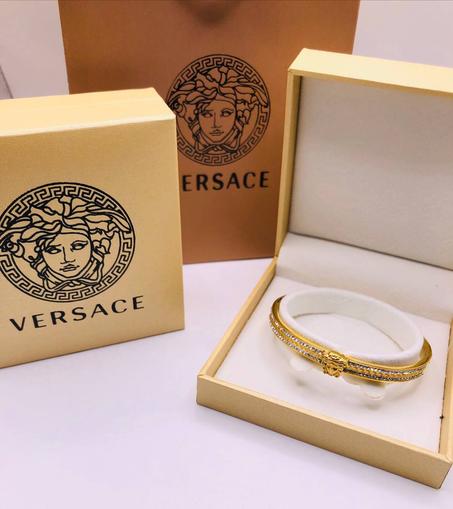 Bracelet femme acier doré VERSACE