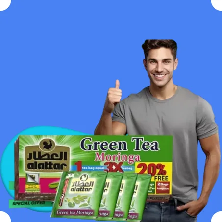شاي المورينجا الأخضر