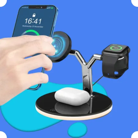 شاحن لاسلكي 3 في 1