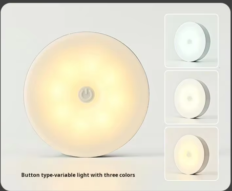 مصابيح LED مزودة بكاشف للحركة، بطارية قابلة لإعادة الشحن، إضاءة داخلية