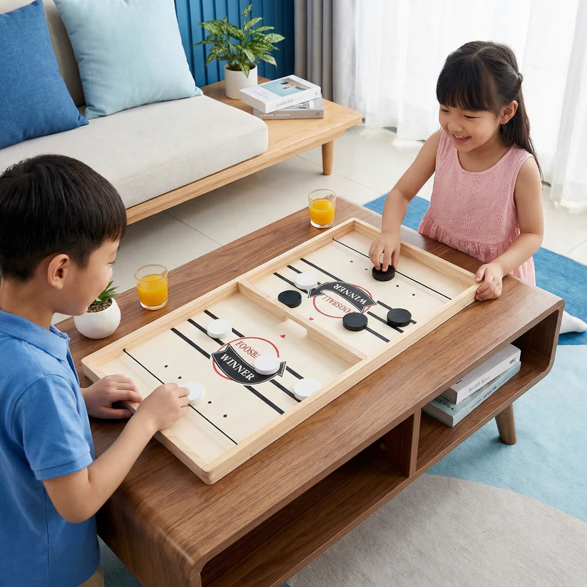 لعبة Sling Puck الخشبية متعة وتحدي لكل العائلة