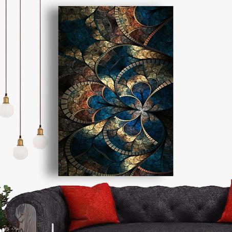 لوحة الزهور المزخرفة