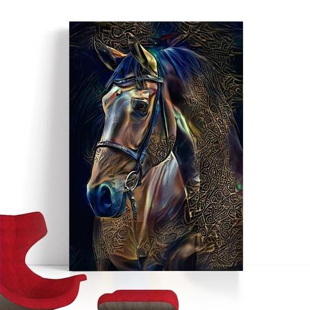 لوحة الحصان العربي الساحر