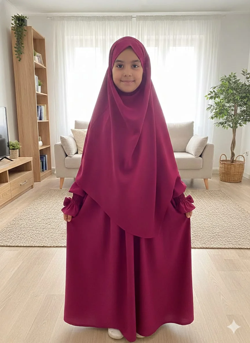 ✨عباية بالخمار للبنوتات الأميرات الصغيرات✨