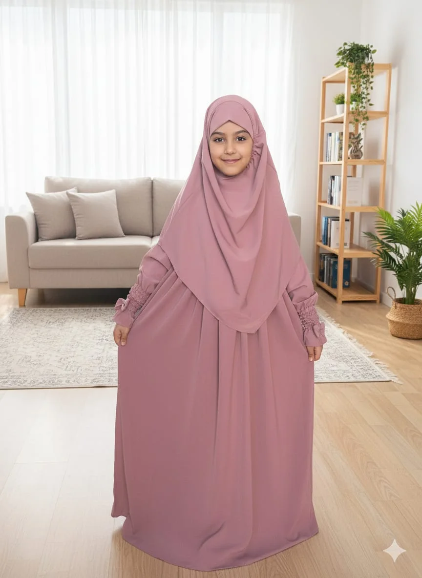 ✨عباية بالخمار للبنوتات الأميرات الصغيرات✨