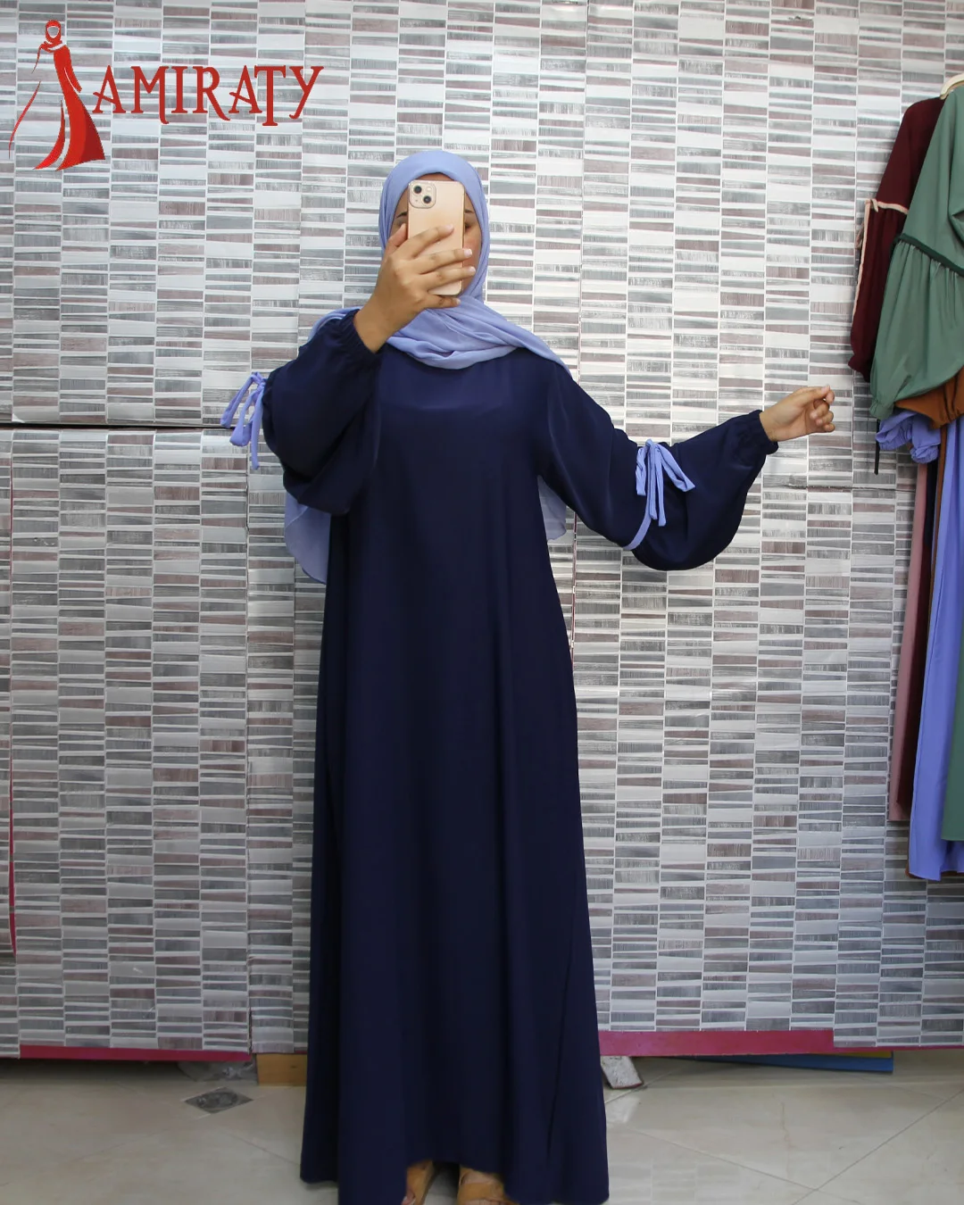 ✨عباية ديكراضي توب كريب روزا✨