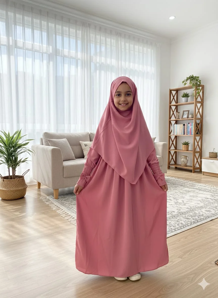 ✨عباية بالخمار للبنوتات الأميرات الصغيرات✨