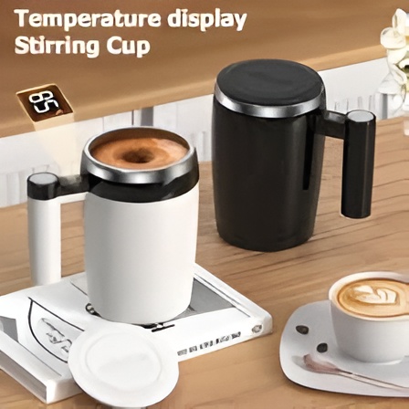 Tasse à café électrique à mélangeur automatique  portable avec fonction de charge