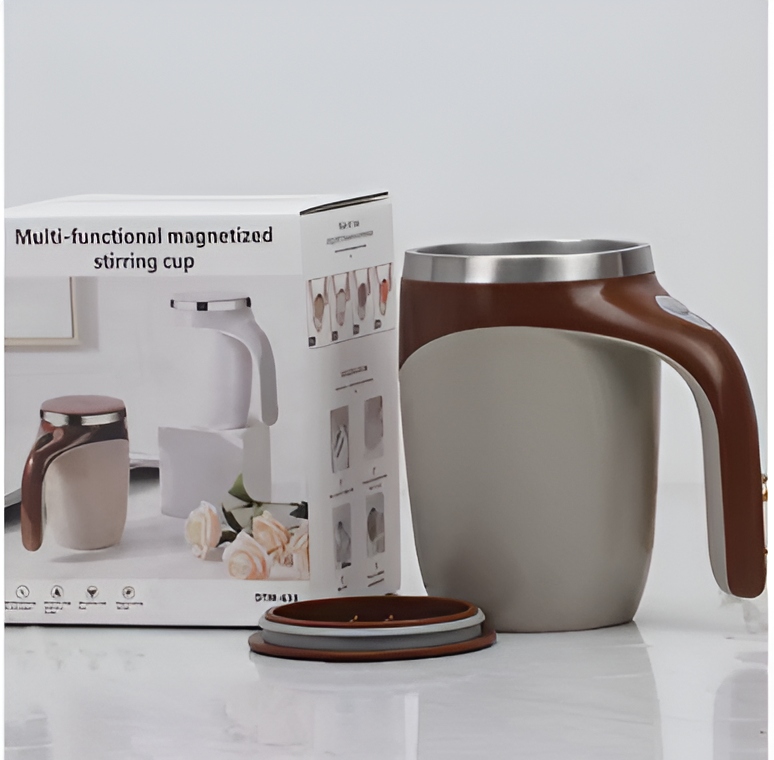 Tasse à café électrique à mélangeur automatique  portable avec fonction de charge