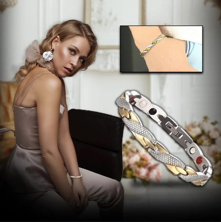 سوار المعصم المغناطيسي للعلاج والتخسيس