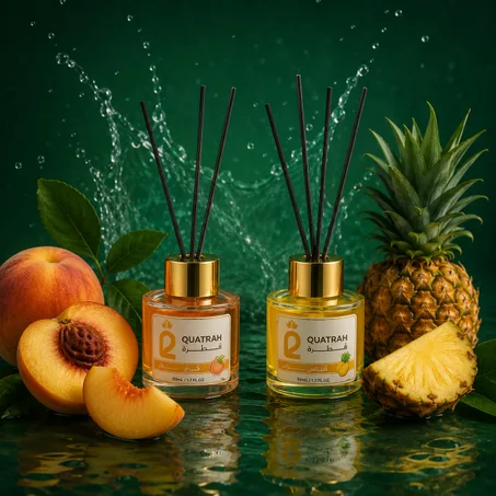 اكتشف قوة عبق معطر الديفوزر الخوخ والأناناس لمنزلك