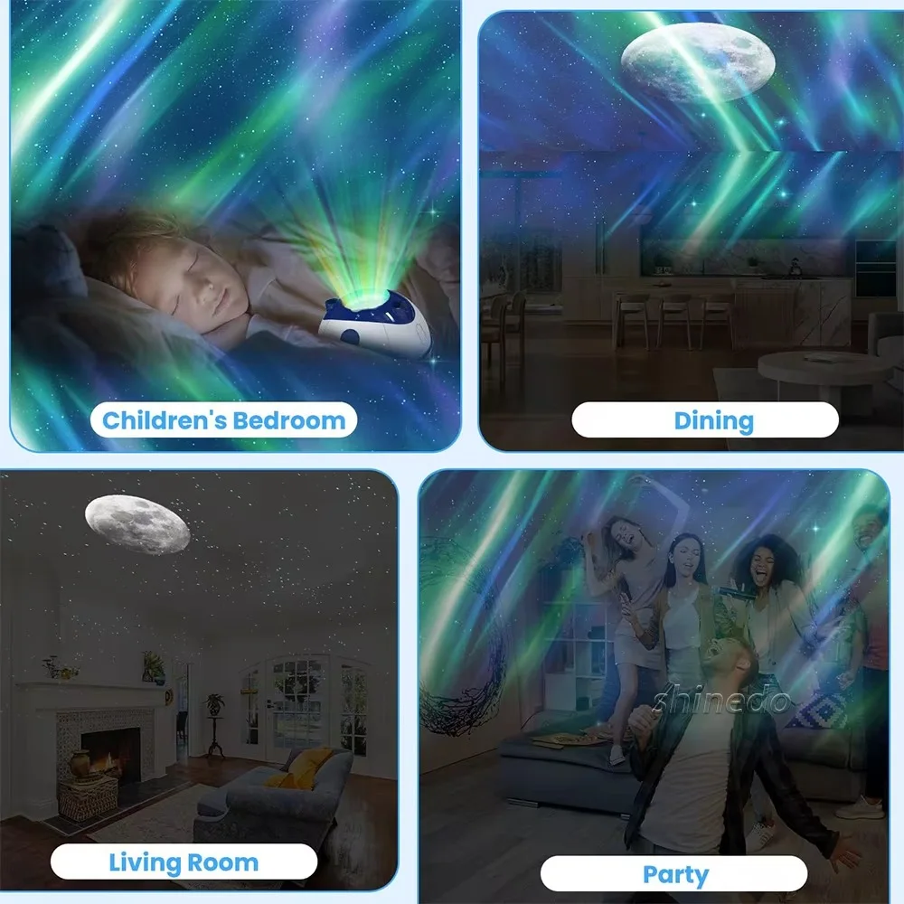 جهاز عرض جالاكسي مزود بسماعة بلوتوث