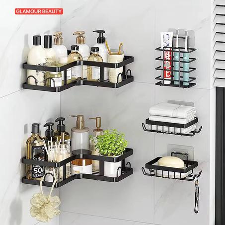 Organisateur de Douche Mural Multifonctionnel 5 Pcs