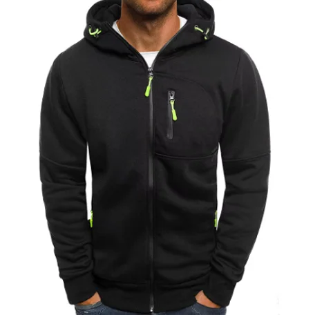 سترة الرجال، سترة مقنعين، سترة الرياضة اللياقة البدنية في الهواء الطلق، الترفيه، الجري، ألوان ملابس رياضية