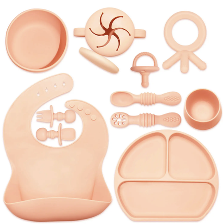 مجموعة أدوات طعام للأطفال,  لتغذية الفطام الذاتي