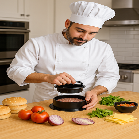 قالب الهامبرغر المثالي: وفر وقتك وارتقِ بجودة طعامك