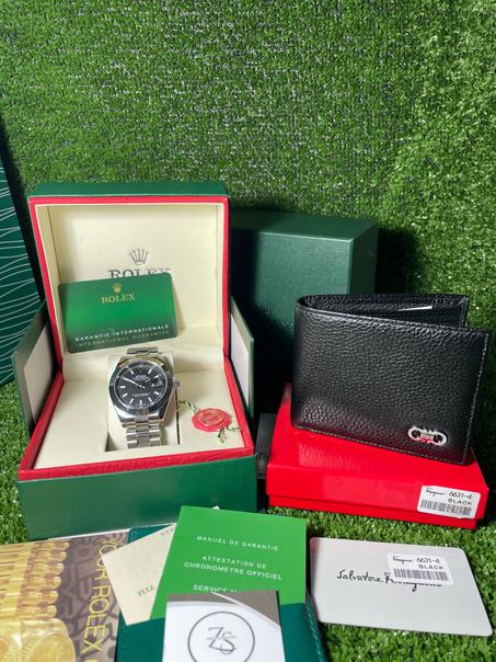 Pack Rolex et porte monnaie fergano