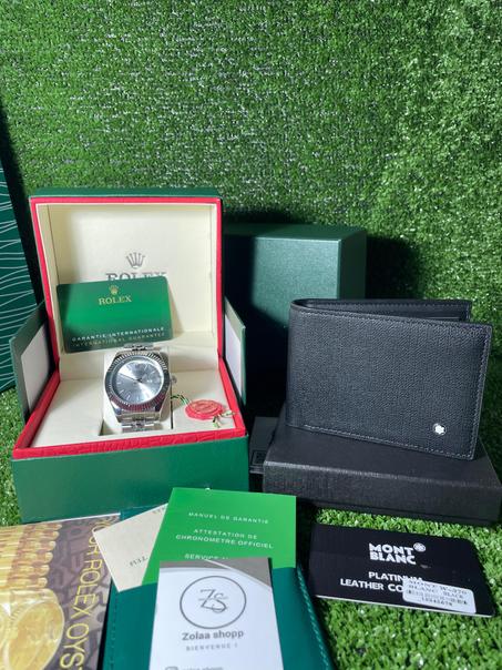Pack Rolex et porte monnaie Mont Blanc
