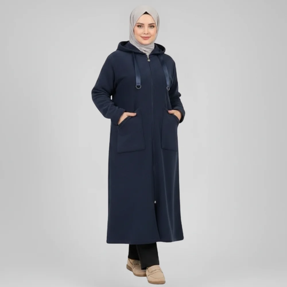 Manteau Long à Capuche