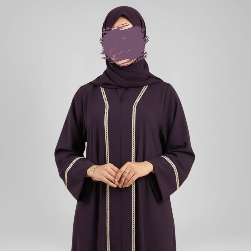 Abaya à Détails Brodés (PROMO -30%)