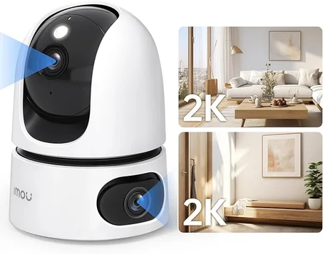 كاميرا مراقبة Imou بدقة 2K، كاميرا داخلية عالية الدقة 6 ميجابكسل، كاميرا مراقبة أطفال بدقة 3 ميجابكسل مع صوت