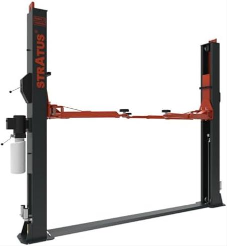 Stratus Floor Plate Open Top 10,000 LBS Lifting Capacity Single Point Manual Safety Lock Release 2 Post Car Lift - F10S