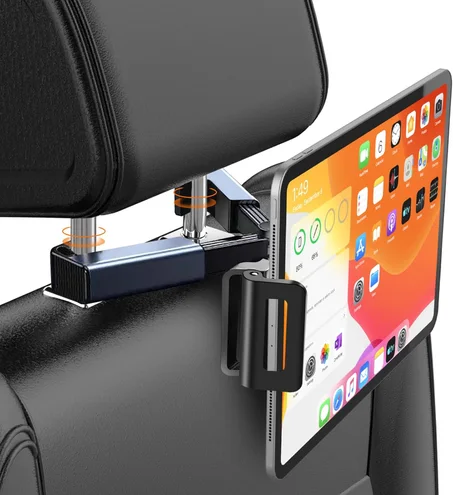 Car Headrest Tablet Mount - حامل الجهاز اللوحي في مسند رأس السيارة