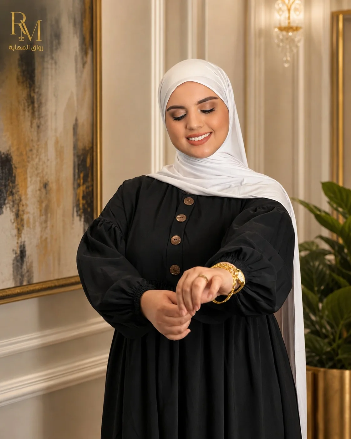 عباية Sdfa كريب روزا