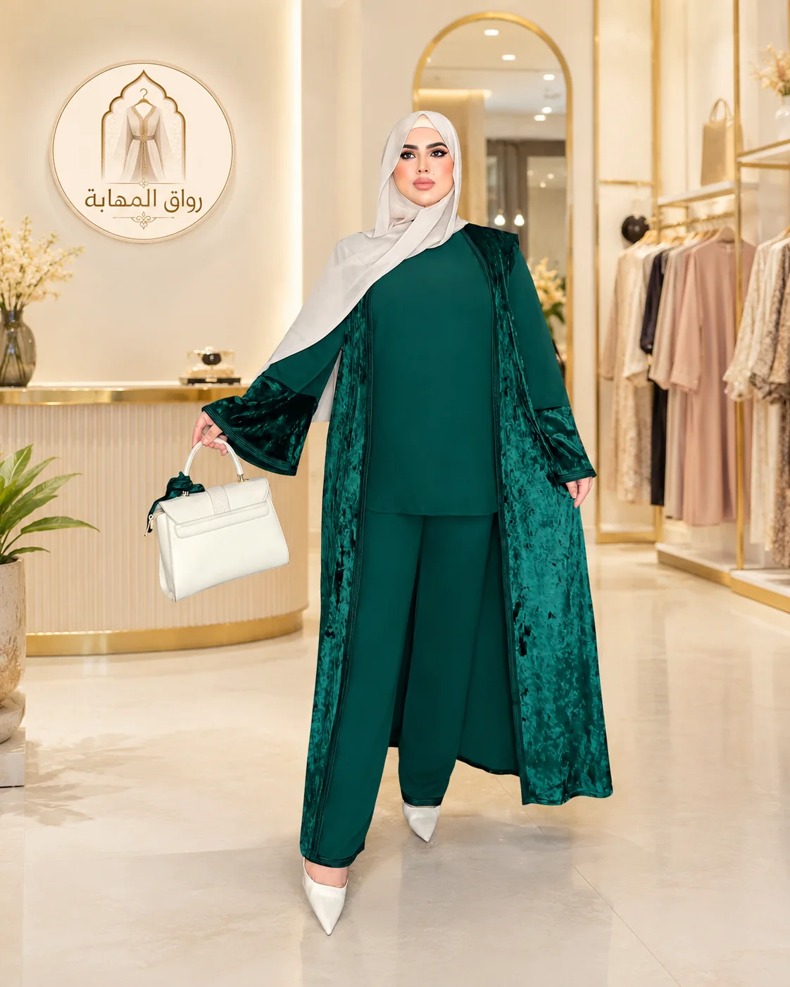 Ensemble 3P Velours & Crêpe
