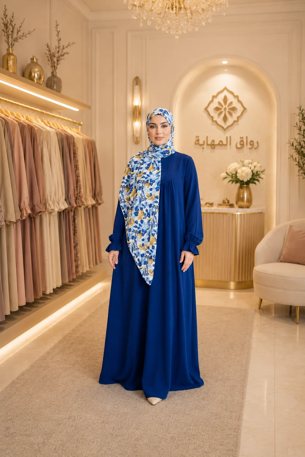 عباية ريحانة بالفولار
