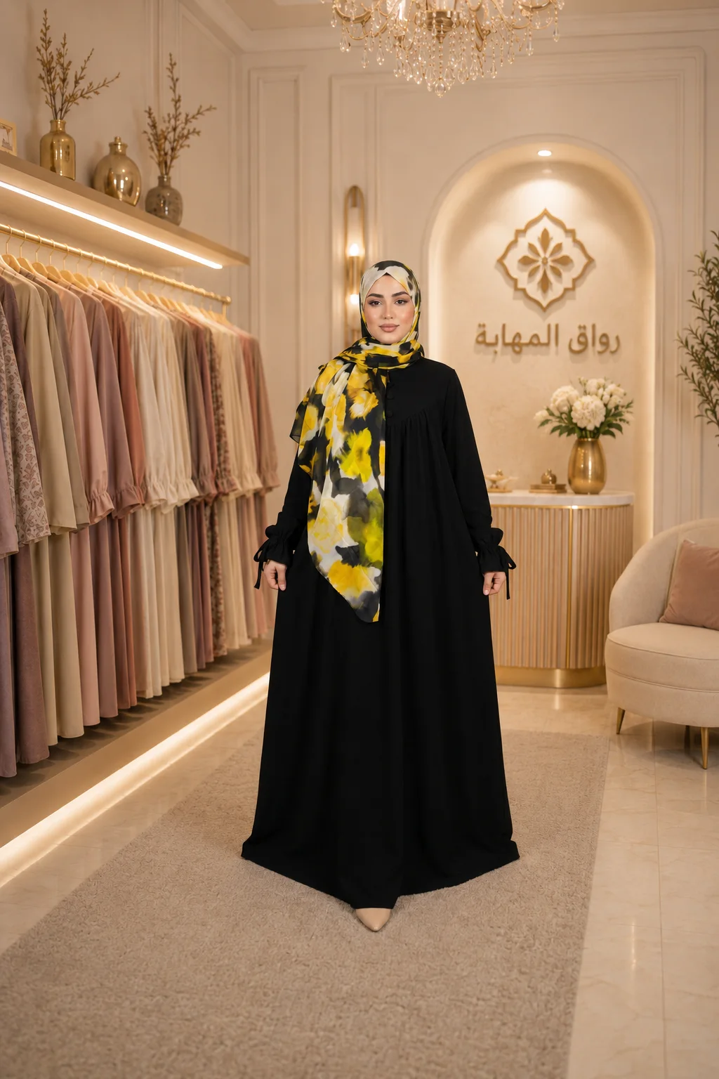 عباية ريحانة بالفولار