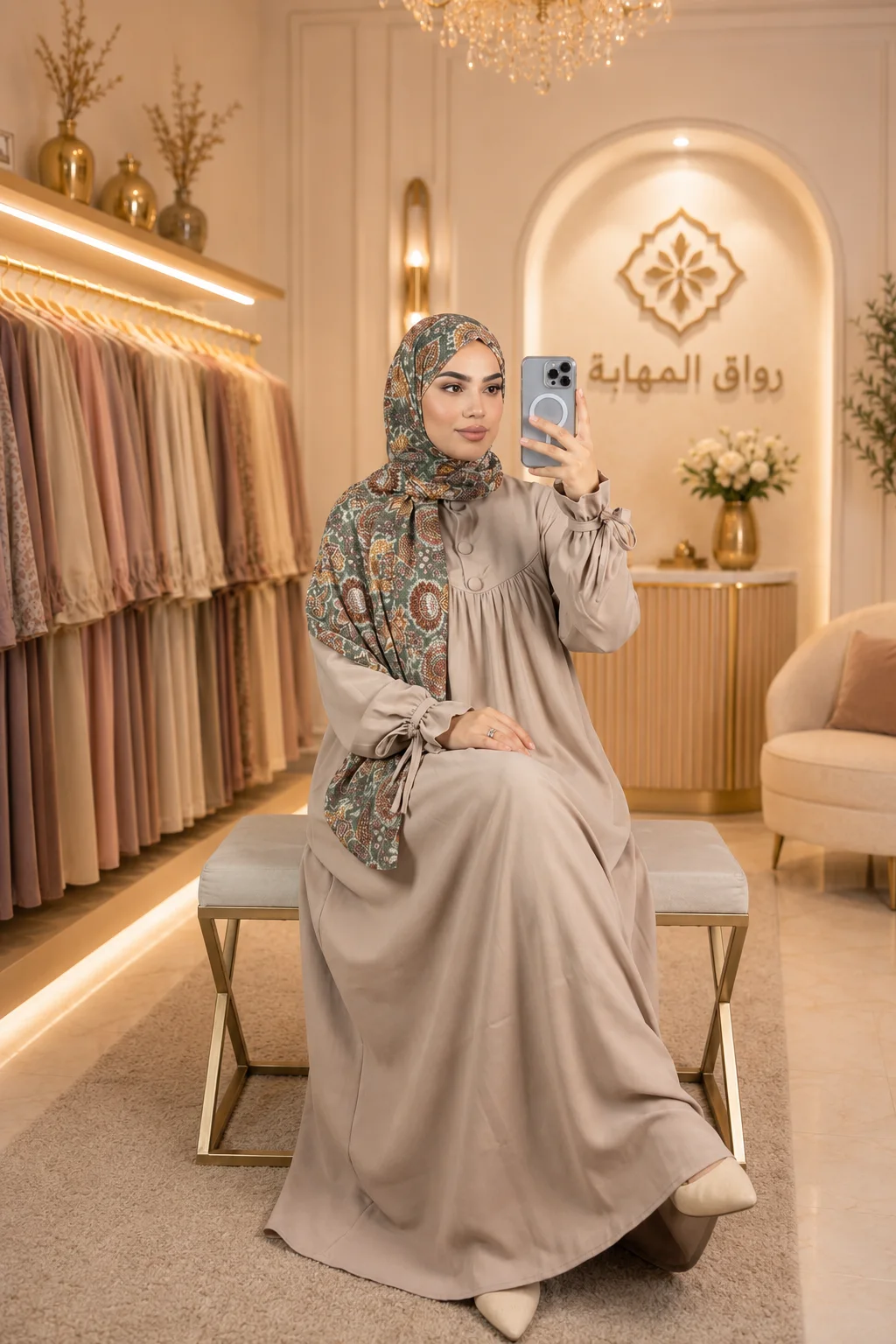 عباية ريحانة بالفولار