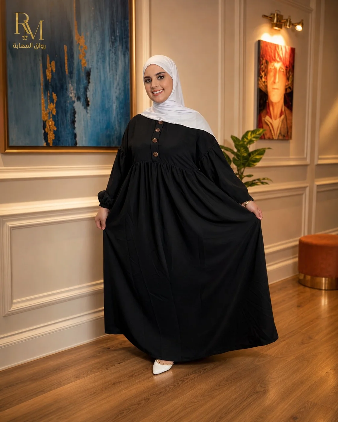 عباية Sdfa كريب روزا