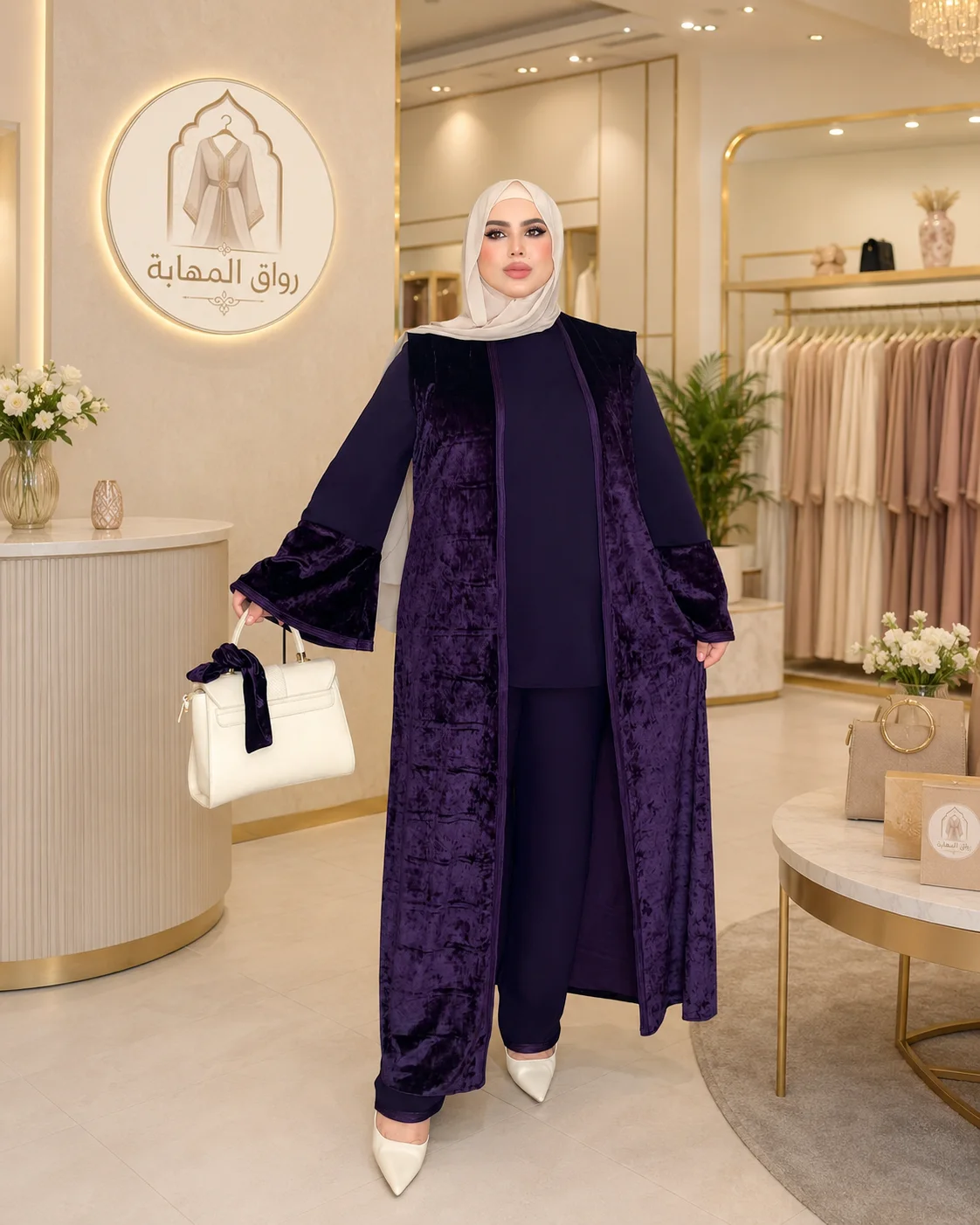 Ensemble 3P Velours & Crêpe