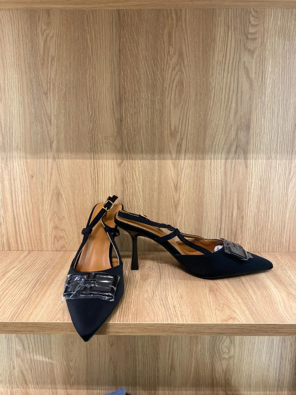 Elegant Strap Buckle Heels