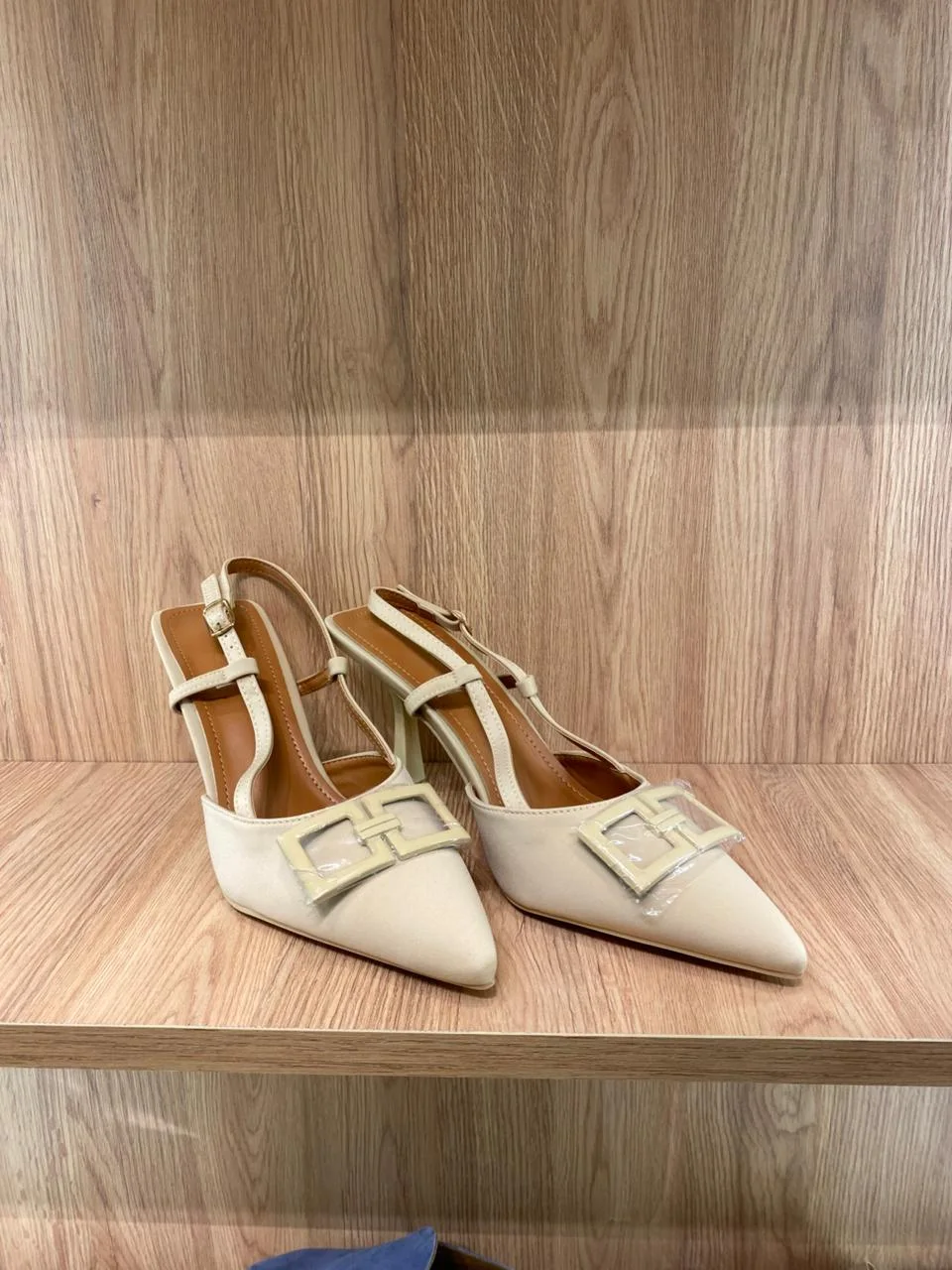 Elegant Strap Buckle Heels