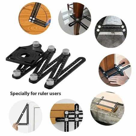 (اكثر طلبا من محترفين) مسطرة دقيقة لقياس الزوايا متعددة الاستعمالات